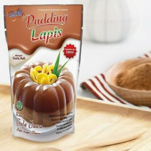 Nutrijel puding lapis gula jawa